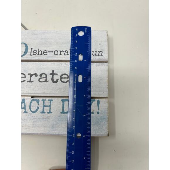 CounterArt "She Crab" Decorative Slatted Pallet Wood Sign 12" x 6" - Picture 6 of 6